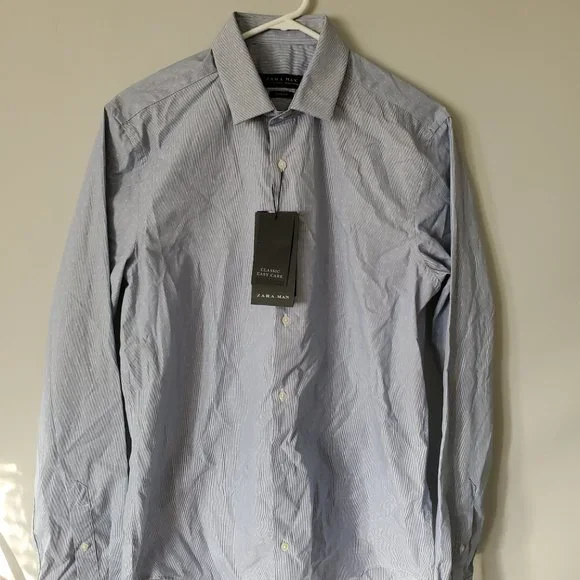 Zara | Shirts | Blue Zara Man Buttonup Shirt Nwt | Poshmark